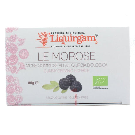 Caramelle gommose le morose con liquirizia biologica