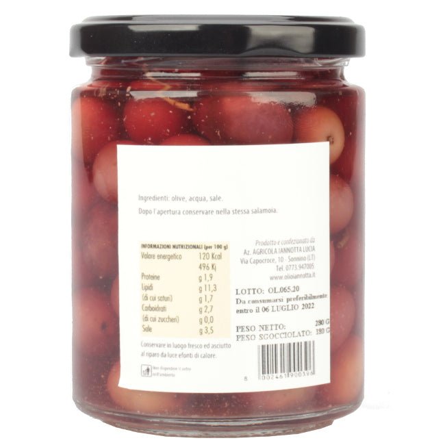 Olive Itrana Nere al naturale